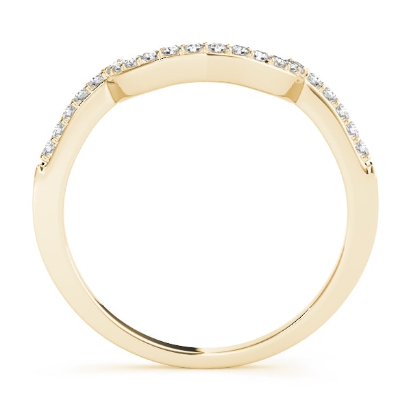 18K Yellow Gold 1/5 ct tw Diamond Wedding Ring