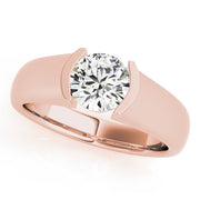 18K Rose Gold 1 ct tw Solitaire Diamond Engagement Ring