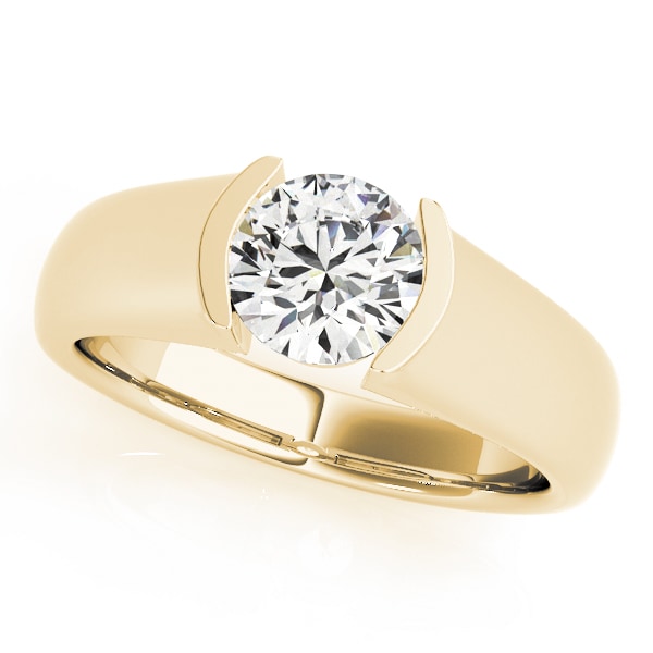 18K Yellow Gold 1 ct tw Solitaire Diamond Engagement Ring