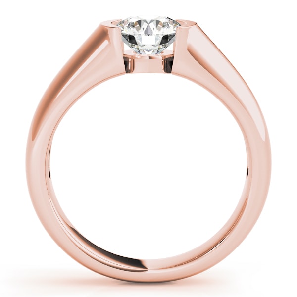 18K Rose Gold 1 ct tw Solitaire Diamond Engagement Ring