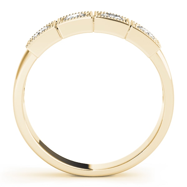 14K Yellow Gold 1/3 ct tw Three Stone Diamond Engagement Ring