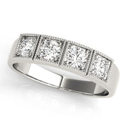 Platinum 1/3 ct tw Three Stone Diamond Engagement Ring