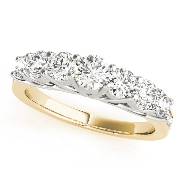 14K Yellow Gold 1 1/3 ct tw Diamond Wedding Ring