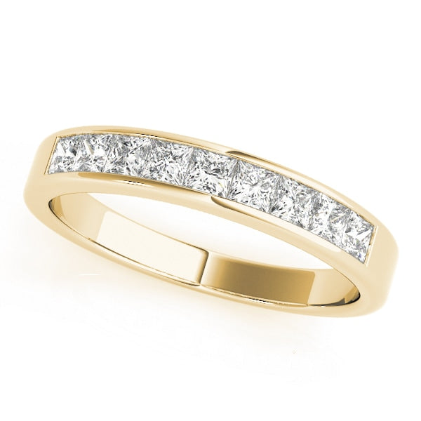 14K Yellow Gold 1/6 ct tw Fancy Shape Diamond Wedding Ring