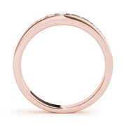 18K Rose Gold 1/6 ct tw Fancy Shape Diamond Wedding Ring