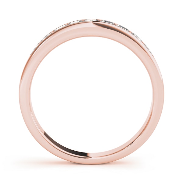 18K Rose Gold 1/6 ct tw Fancy Shape Diamond Wedding Ring