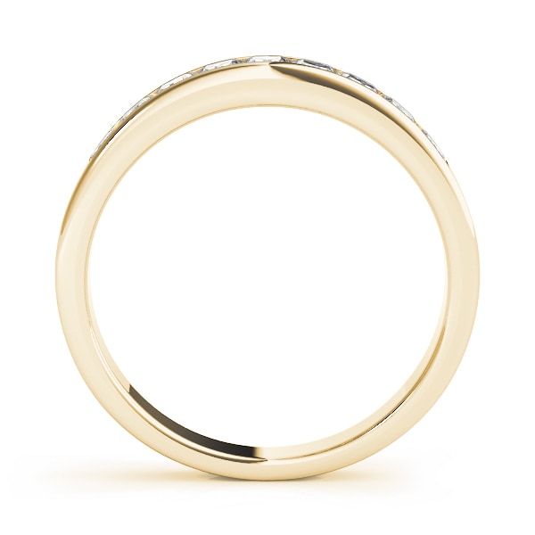 18K Yellow Gold 1/6 ct tw Fancy Shape Diamond Wedding Ring