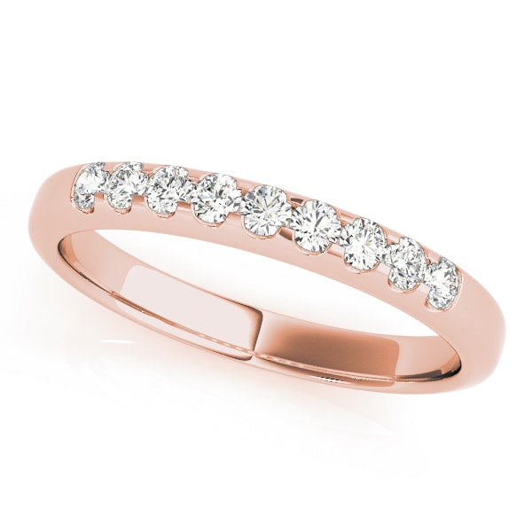 18K Rose Gold 1 ct tw Diamond Wedding Ring