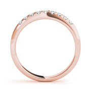 14K Rose Gold 1 ct tw Diamond Wedding Ring