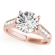 14K Rose Gold 1.25 ctw Round Diamond Engagement Ring