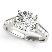 Trellis Round Diamond Engagement Ring