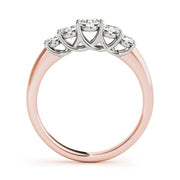 14K Rose Gold 1 ct tw Diamond Wedding Ring