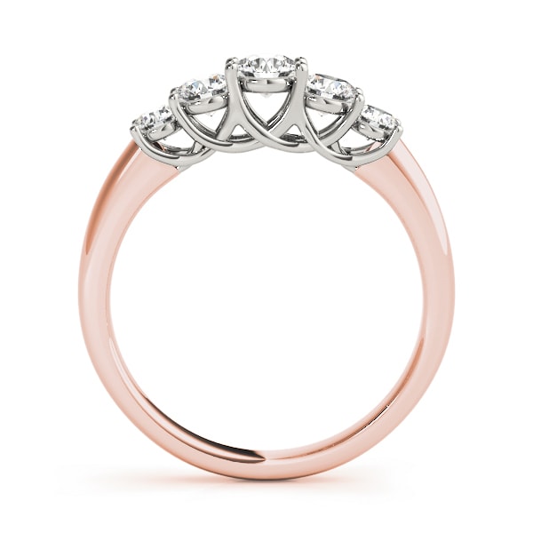 14K Rose Gold 1 ct tw Diamond Wedding Ring