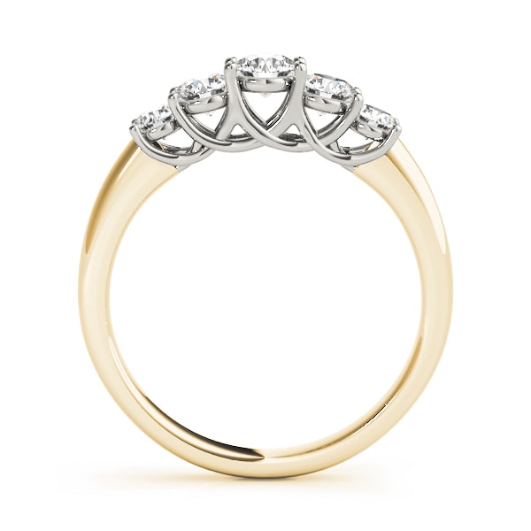 18K Yellow Gold 1 ct tw Diamond Wedding Ring