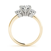 18K Yellow Gold 1/2 ct tw Three Stone Diamond Engagement Ring