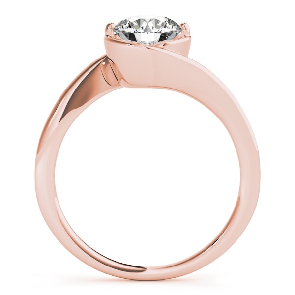 18K Rose Gold 1 ct tw Solitaire Diamond Engagement Ring