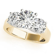 14K Yellow Gold 1 ct tw Three Stone Diamond Engagement Ring