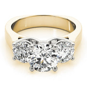 14K Yellow Gold 1 ct tw Three Stone Diamond Engagement Ring