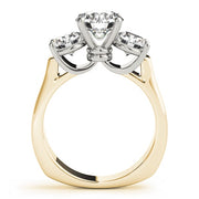 14K Yellow Gold 1 ct tw Three Stone Diamond Engagement Ring