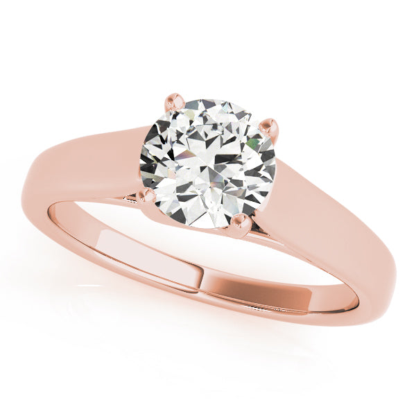 18K Rose Gold 1ct Diamond Engagement Solitaire Ring