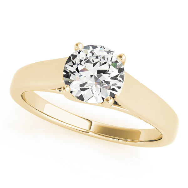 14K Yellow Gold 1 CT Diamond Engagement Ring