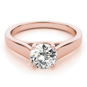 18K Rose Gold 1 ct tw Solitaire Diamond Engagement Ring