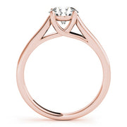 18K Rose Gold 1 ct tw Solitaire Diamond Engagement Ring