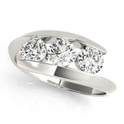 Round Diamond 3-Stone Engagement Ring