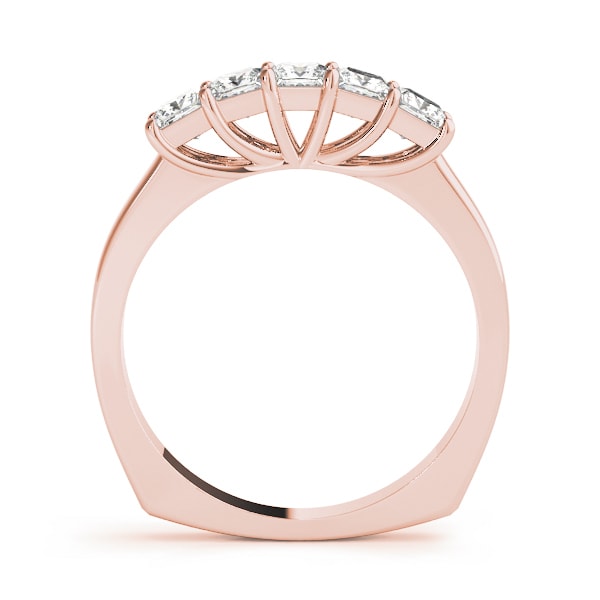 18K Rose Gold 7/8 ct tw Fancy Shape Diamond Wedding Ring
