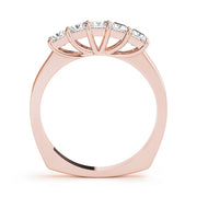 14K Rose Gold 7/8 ct tw Fancy Shape Diamond Wedding Ring