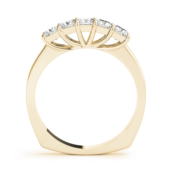 14K Yellow Gold 7/8 ct tw Fancy Shape Diamond Wedding Ring