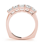 18K Rose Gold 1 1/3 ct tw Fancy Shape Diamond Wedding Ring
