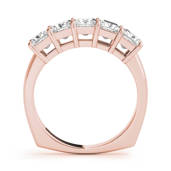 18K Rose Gold 1 1/3 ct tw Fancy Shape Diamond Wedding Ring
