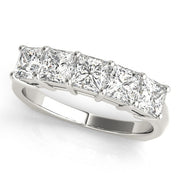 18K White Gold 1 1/3 ct tw Fancy Shape Diamond Wedding Ring