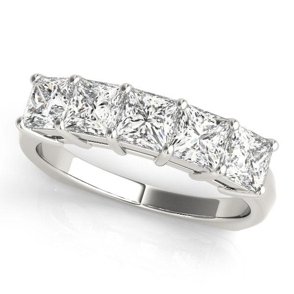 18K White Gold 1 1/3 ct tw Fancy Shape Diamond Wedding Ring