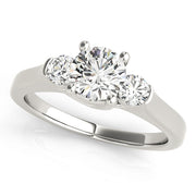 Round Diamond 3-Stone Engagement Ring