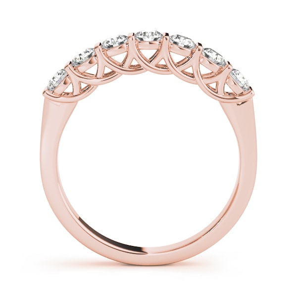 18K Rose Gold 1 ct tw Diamond Wedding Ring