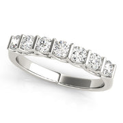 7-Stone Round Diamond Wedding Band
