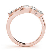 14K Rose Gold 1 ct tw Diamond Wedding Ring