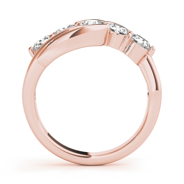 14K Rose Gold 1 ct tw Diamond Wedding Ring