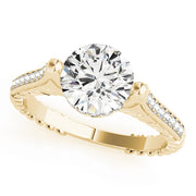 14K Yellow Gold Vintage 1 CT Diamond Engagement Ring
