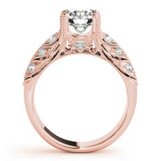 14K Rose Gold 1 3/4 ct tw Vintage Diamond Engagement Ring