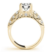 14K Yellow Gold 1 3/4 ct tw Vintage Diamond Engagement Ring