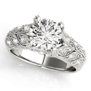 Platinum 1 3/4 ct tw Vintage Diamond Engagement Ring