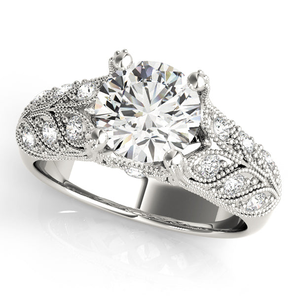 Platinum 1 3/4 ct tw Vintage Diamond Engagement Ring