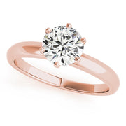 14K Rose Gold 1 ct tw Solitaire Diamond Engagement Ring