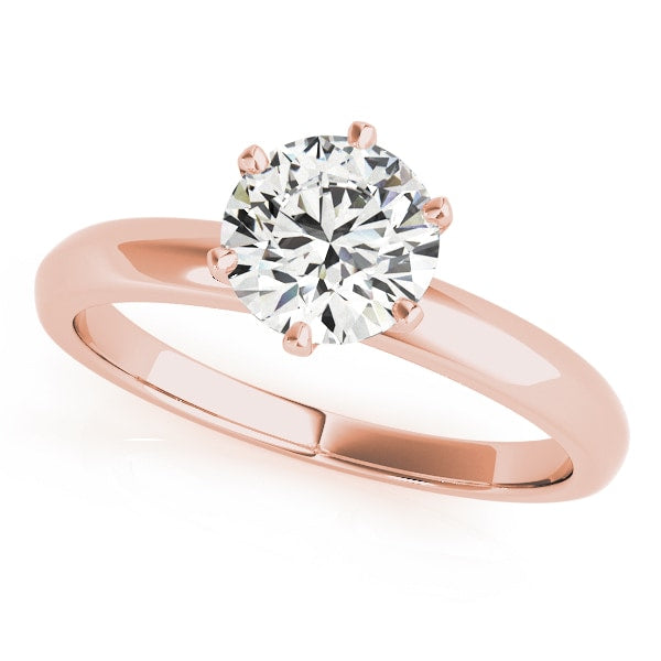 14K Rose Gold 1 ct tw Solitaire Diamond Engagement Ring