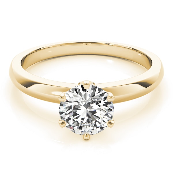 18K Yellow Gold 1 ct tw Solitaire Diamond Engagement Ring