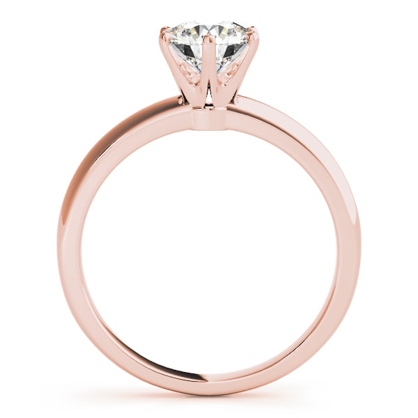 18K Rose Gold 1 ct tw Solitaire Diamond Engagement Ring