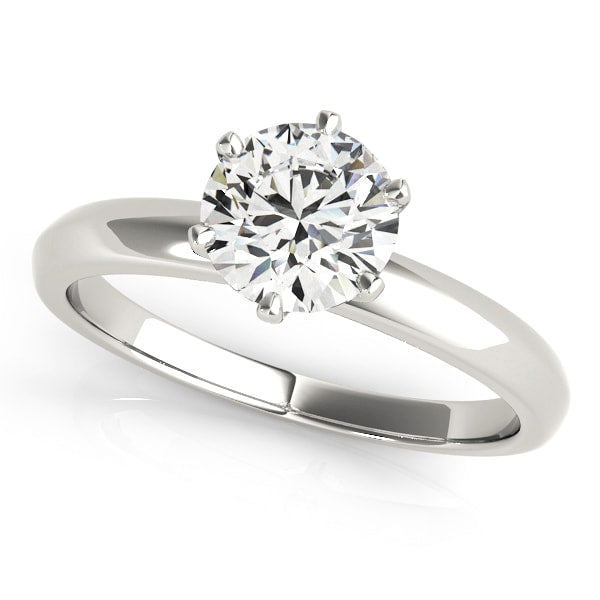 18K White Gold 1 ct tw Solitaire Diamond Engagement Ring